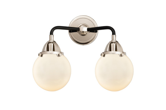 Bathroom Fixtures Two Lights by Innovations ( 405 | 288-2W-BPN-G201-6-LED Nouveau 2 ) 