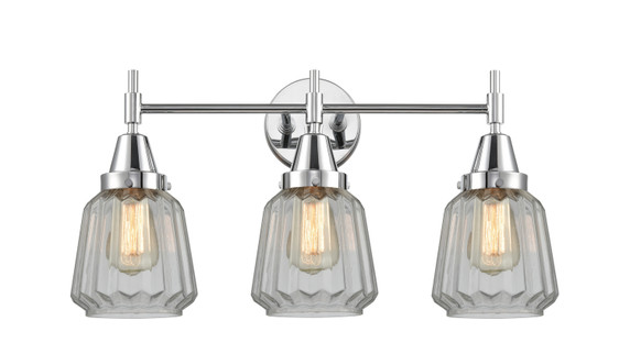 Bathroom Fixtures Three Lights by Innovations ( 405 | 447-3W-PC-G142-LED Caden ) 