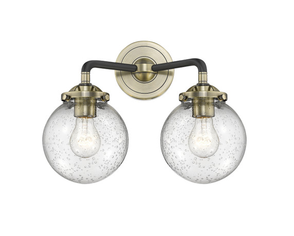 Bathroom Fixtures Two Lights by Innovations ( 405 | 284-2W-BAB-G204-6-LED Nouveau ) 