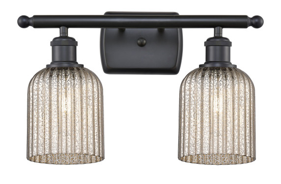Bathroom Fixtures Two Lights by Innovations ( 405 | 516-2W-BK-G559-5ME Ballston ) 