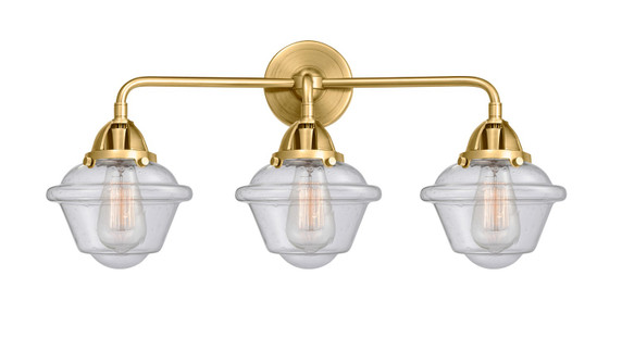 Bathroom Fixtures Three Lights by Innovations ( 405 | 288-3W-SG-G534 Nouveau 2 ) 