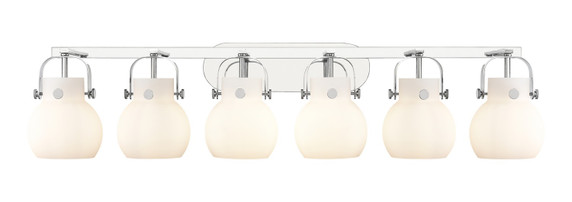 Bathroom Fixtures Five+Lights by Innovations ( 405 | 423-6W-PC-G410-6WH Downtown Urban ) 