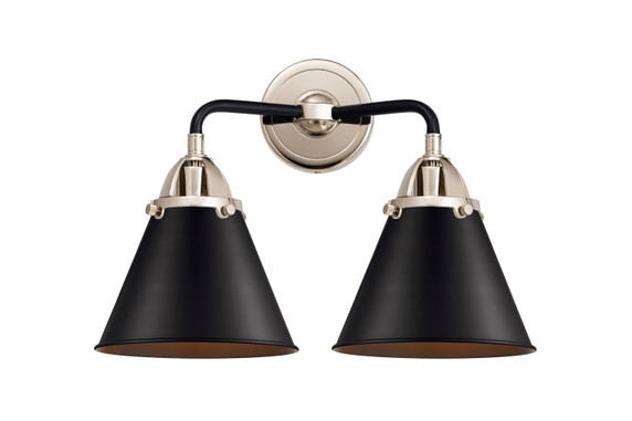 Bathroom Fixtures Two Lights by Innovations ( 405 | 288-2W-BPN-M13-BK-LED Nouveau 2 ) 