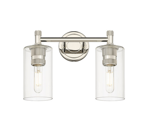 Bathroom Fixtures Two Lights by Innovations ( 405 | 434-2W-PN-G434-7CL Downtown Urban ) 