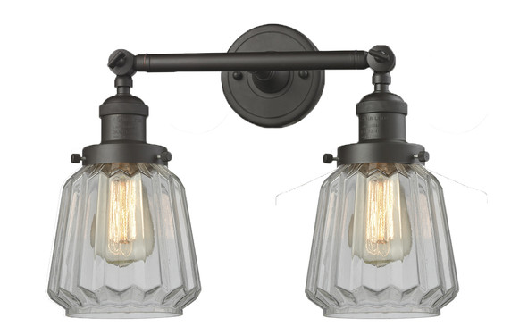 Bathroom Fixtures Two Lights by Innovations ( 405 | 208-OB-G142 Franklin Restoration ) 