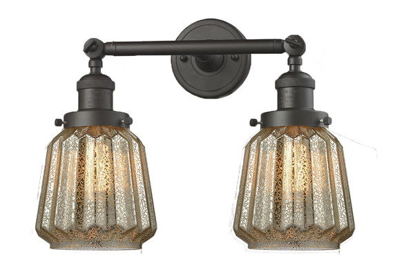 Bathroom Fixtures Two Lights by Innovations ( 405 | 208-OB-G146 Franklin Restoration ) 