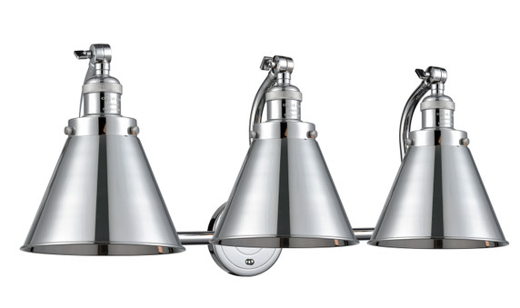 Bathroom Fixtures Three Lights by Innovations ( 405 | 515-3W-PC-M13-PC Franklin Restoration ) 