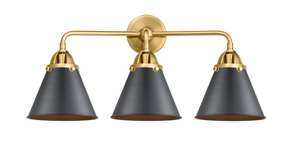 Bathroom Fixtures Three Lights by Innovations ( 405 | 288-3W-SG-M13-BK Nouveau 2 ) 