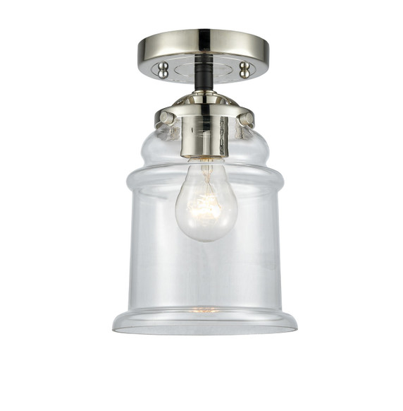 Semi-Flush Mts. Glass Down by Innovations ( 405 | 284-1C-BPN-G182-LED Nouveau ) 