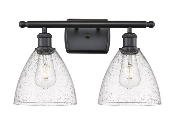 Bathroom Fixtures Two Lights by Innovations ( 405 | 516-2W-BK-GBD-754 Ballston ) 