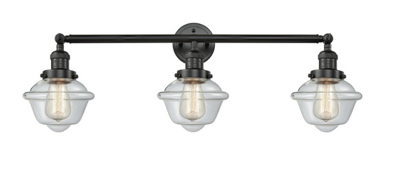Bathroom Fixtures Three Lights by Innovations ( 405 | 205-BK-G532 Franklin Restoration ) 
