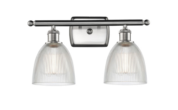 Bathroom Fixtures Two Lights by Innovations ( 405 | 516-2W-SN-G382-LED Ballston ) 