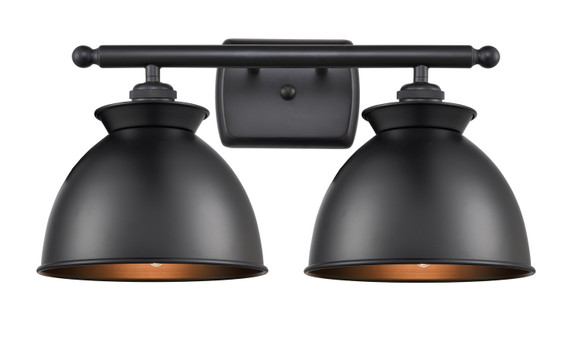 Bathroom Fixtures Two Lights by Innovations ( 405 | 516-2W-BK-M14-BK Ballston ) 