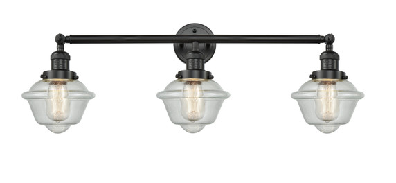 Bathroom Fixtures Three Lights by Innovations ( 405 | 205-BK-G534 Franklin Restoration ) 