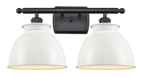 Bathroom Fixtures Two Lights by Innovations ( 405 | 516-2W-BK-M14-W Ballston ) 