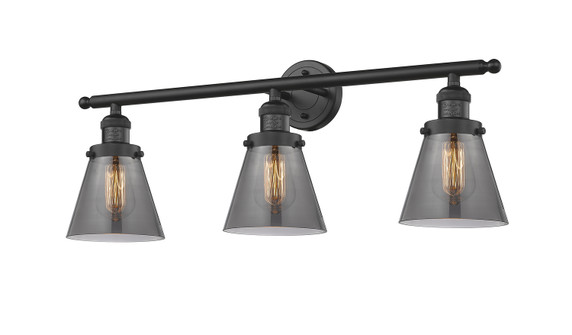 Bathroom Fixtures Three Lights by Innovations ( 405 | 205-BK-G63-LED Franklin Restoration ) 