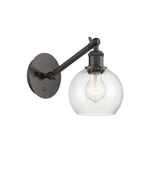 Sconces Single Glass by Innovations ( 405 | 317-1W-OB-G124-6-LED Ballston ) 