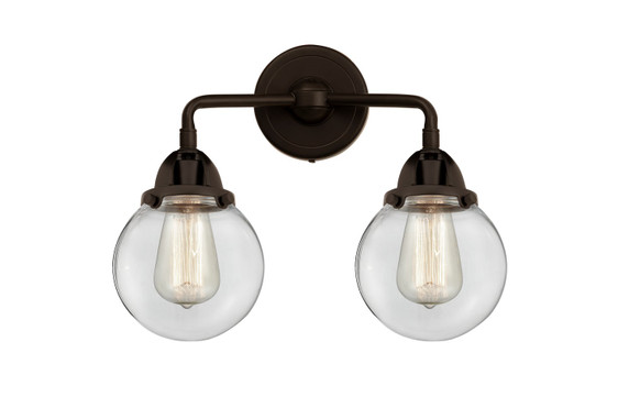 Bathroom Fixtures Two Lights by Innovations ( 405 | 288-2W-OB-G202-6-LED Nouveau 2 ) 