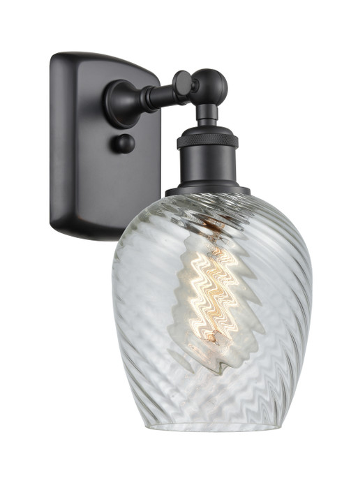Sconces Single Glass by Innovations ( 405 | 516-1W-BK-G292-LED Ballston ) 