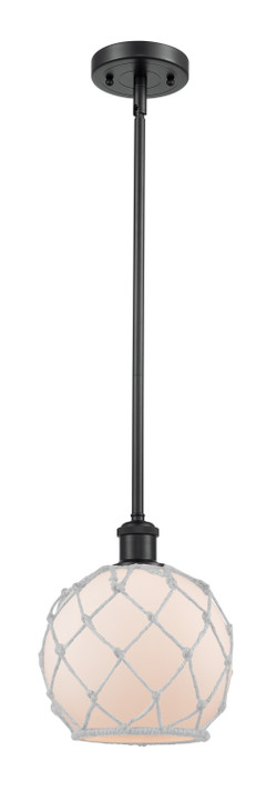 Mini Pendants Glass Down by Innovations ( 405 | 516-1S-BK-G121-8RW-LED Ballston ) 