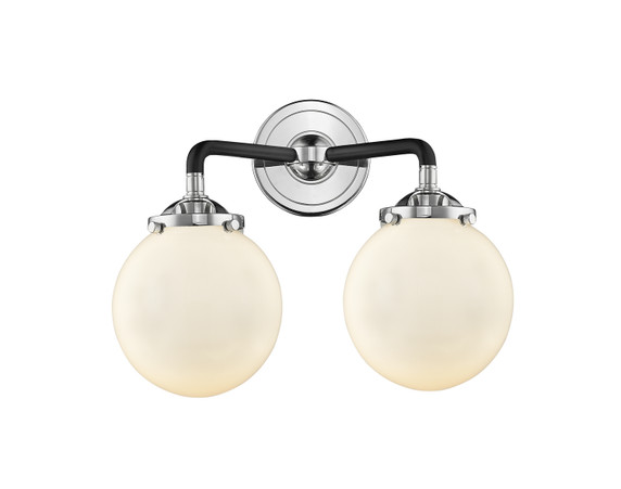 Bathroom Fixtures Two Lights by Innovations ( 405 | 284-2W-BPN-G201-6 Nouveau ) 