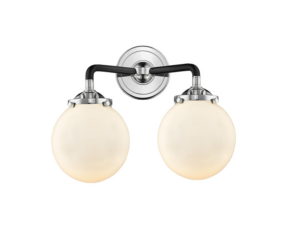 Bathroom Fixtures Two Lights by Innovations ( 405 | 284-2W-BPN-G201-6-LED Nouveau ) 