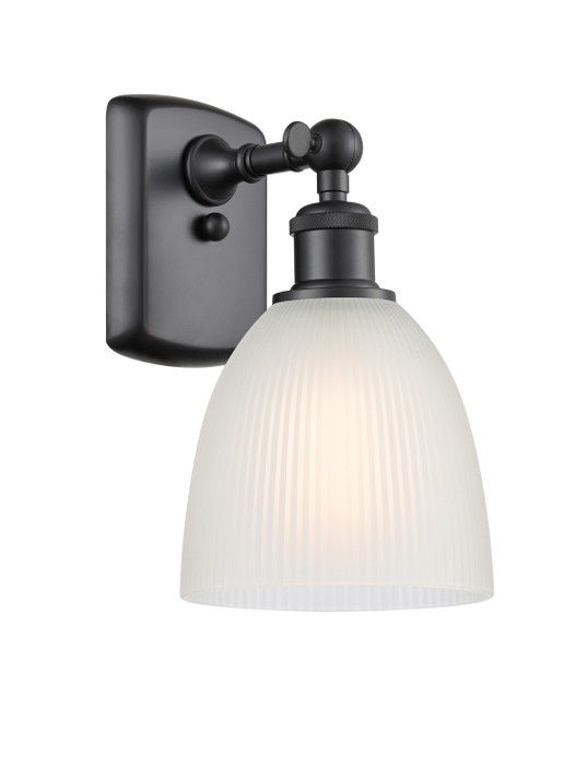 Sconces Single Glass by Innovations ( 405 | 516-1W-BK-G381-LED Ballston ) 