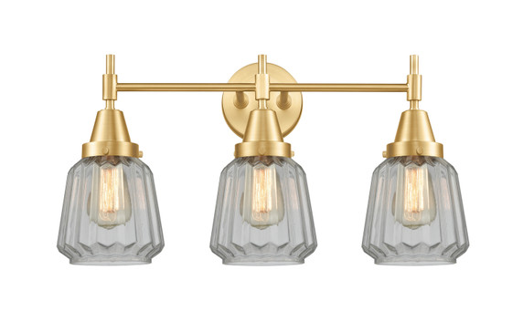 Bathroom Fixtures Three Lights by Innovations ( 405 | 447-3W-SG-G142 Caden ) 