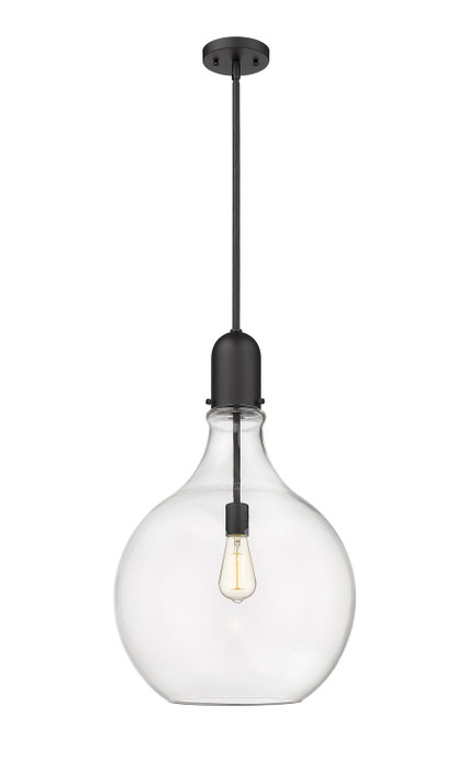 Pendants Glass Down by Innovations ( 405 | 492-1S-BK-G582-16 Auralume ) 