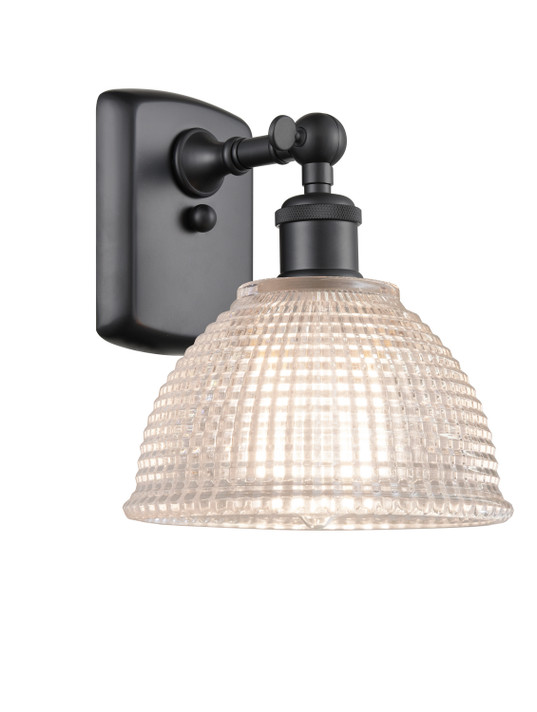 Sconces Single Glass by Innovations ( 405 | 516-1W-BK-G422-LED Ballston ) 