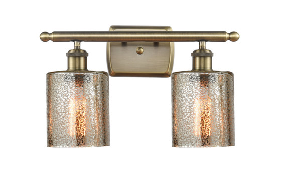 Bathroom Fixtures Two Lights by Innovations ( 405 | 516-2W-AB-G116-LED Ballston ) 