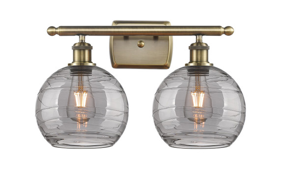Bathroom Fixtures Two Lights by Innovations ( 405 | 516-2W-AB-G1213-8SM Ballston ) 