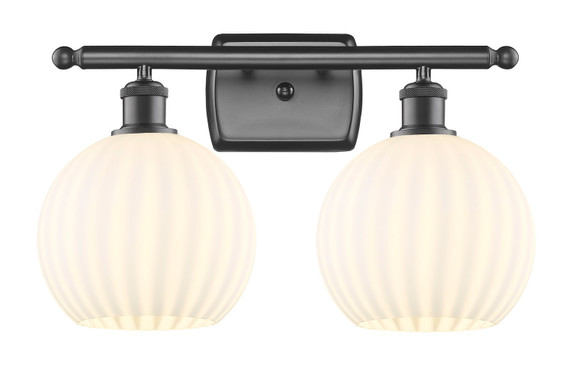 Bathroom Fixtures Two Lights by Innovations ( 405 | 516-2W-OB-G1217-8WV Ballston ) 