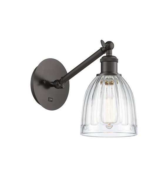 Sconces Single Glass by Innovations ( 405 | 317-1W-OB-G442 Ballston ) 