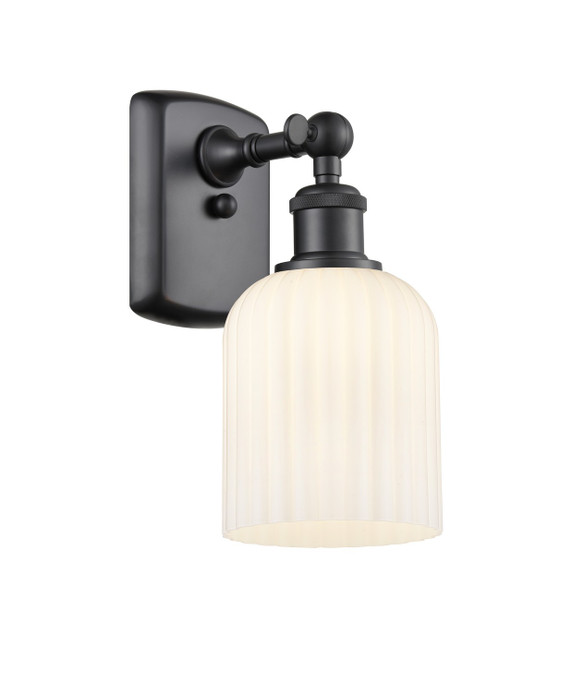 Sconces Single Glass by Innovations ( 405 | 516-1W-BK-G559-5GWH Ballston ) 