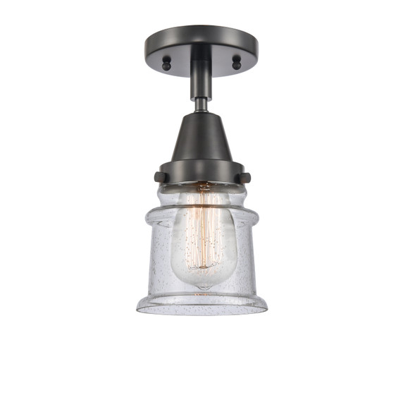Semi-Flush Mts. Glass Down by Innovations ( 405 | 447-1C-BK-G184S-LED Caden ) 