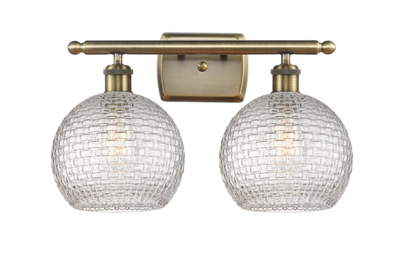 Bathroom Fixtures Two Lights by Innovations ( 405 | 516-2W-AB-G122C-8CL Ballston ) 