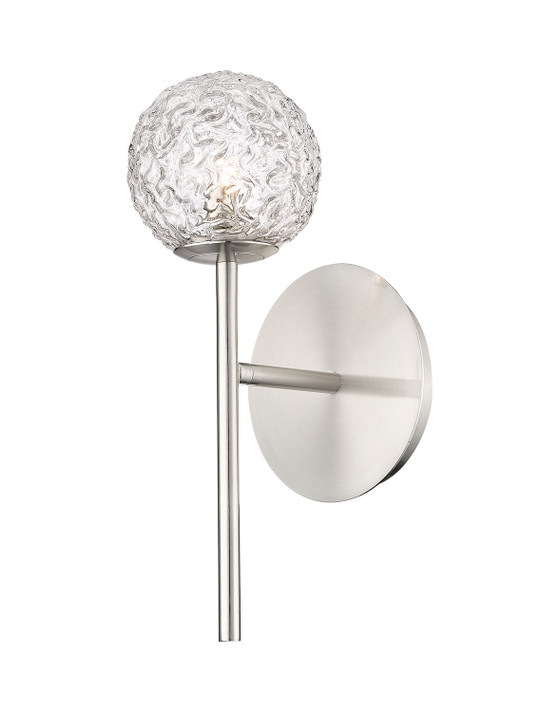 Sconces Single Glass by Innovations ( 405 | 320-1W-SN-G320-5CL-SN Barrington ) 