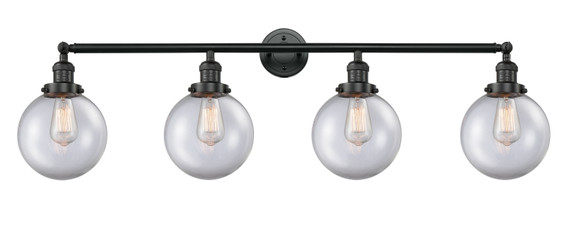 Bathroom Fixtures Four Lights by Innovations ( 405 | 215-BK-G202-8 Franklin Restoration ) 