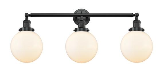 Bathroom Fixtures Three Lights by Innovations ( 405 | 205-OB-G201-8-LED Franklin Restoration ) 