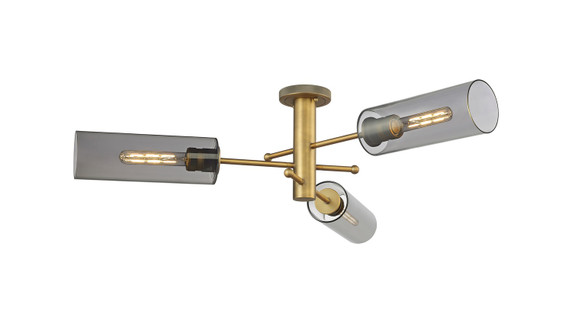 Semi-Flush Mts. Multi-port/Cluster by Innovations ( 405 | 434-3F-BB-G434-12SM Downtown Urban ) 