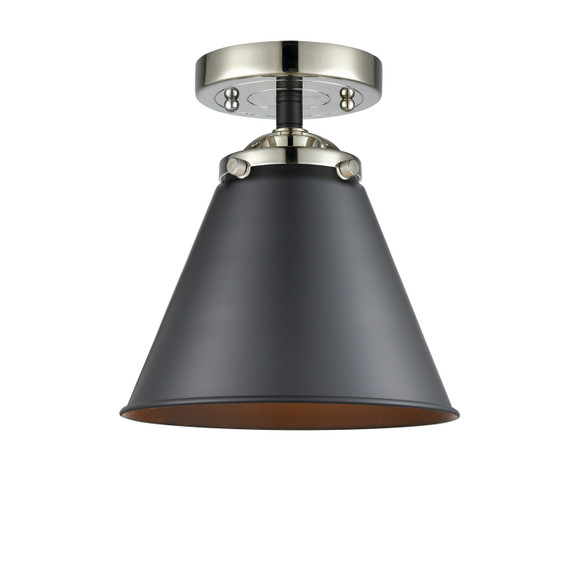 Semi-Flush Mts. Glass Down by Innovations ( 405 | 284-1C-BPN-M13-BK Nouveau ) 
