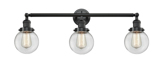Bathroom Fixtures Three Lights by Innovations ( 405 | 205-OB-G202-6 Franklin Restoration ) 