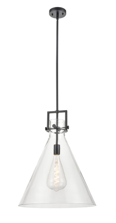 Pendants Glass Down by Innovations ( 405 | 411-1SL-BK-G411-18CL Downtown Urban ) 