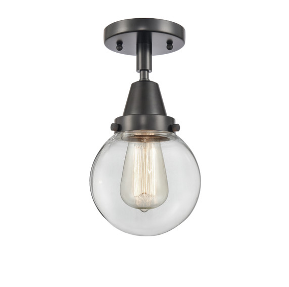 Semi-Flush Mts. Glass Down by Innovations ( 405 | 447-1C-BK-G202-6-LED Caden ) 
