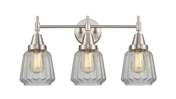 Bathroom Fixtures Three Lights by Innovations ( 405 | 447-3W-SN-G142-LED Caden ) 