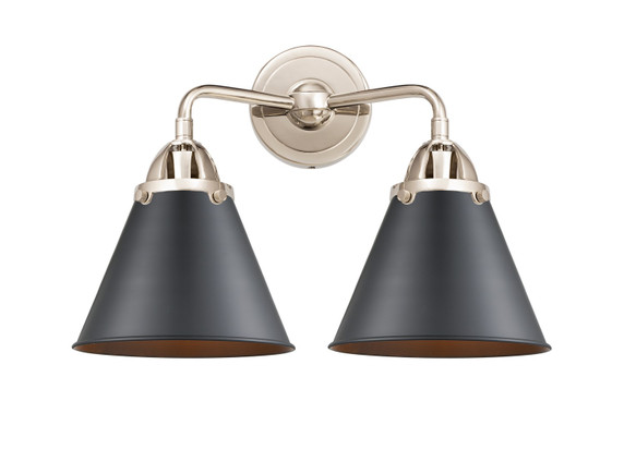 Bathroom Fixtures Two Lights by Innovations ( 405 | 288-2W-PN-M13-BK Nouveau 2 ) 