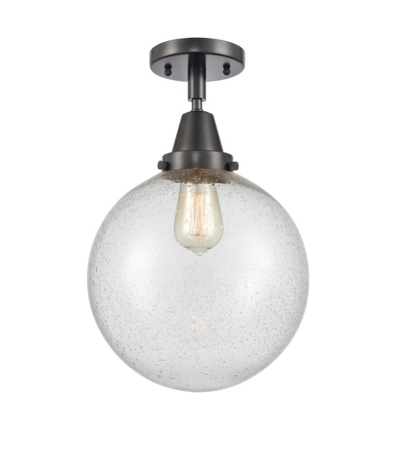 Semi-Flush Mts. Glass Down by Innovations ( 405 | 447-1C-BK-G204-10-LED Caden ) 