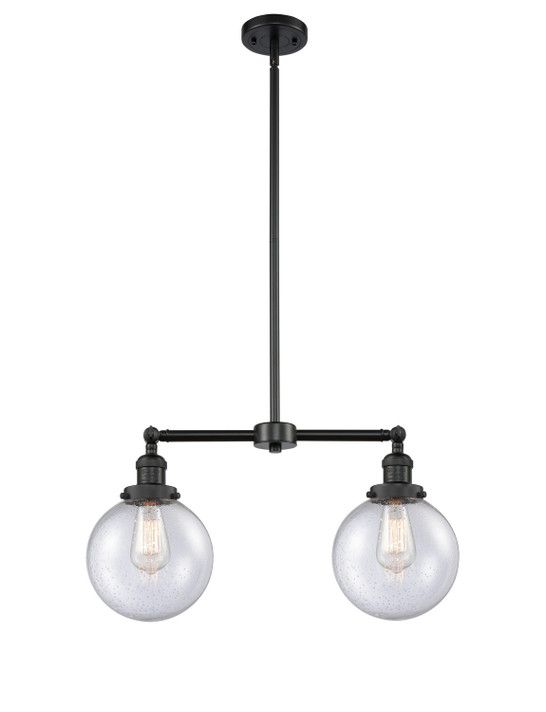 Linear/Island 2 Light Bar by Innovations ( 405 | 209-BK-G204-8-LED Franklin Restoration ) 