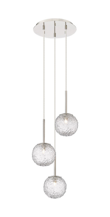 Mini Pendants 3 Light Cluster by Innovations ( 405 | 320-3P-PN-G320-6CL-PN Barrington ) 